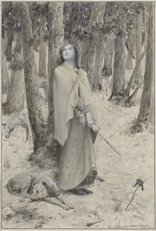 Luc-Olivier Merson - Joan of Arc Hearing the Voices