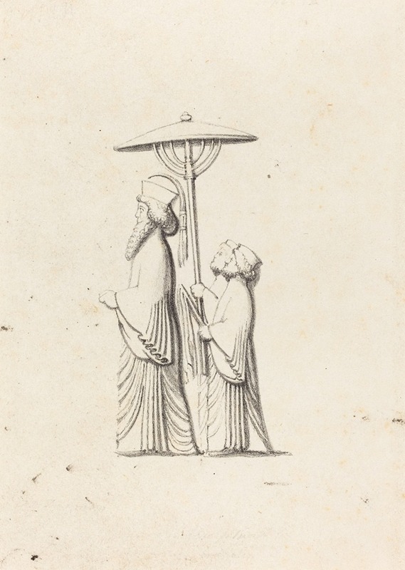 Maria Denman - Sculpture at Persepolis, from Le Bruyn’s Travels, published 1829