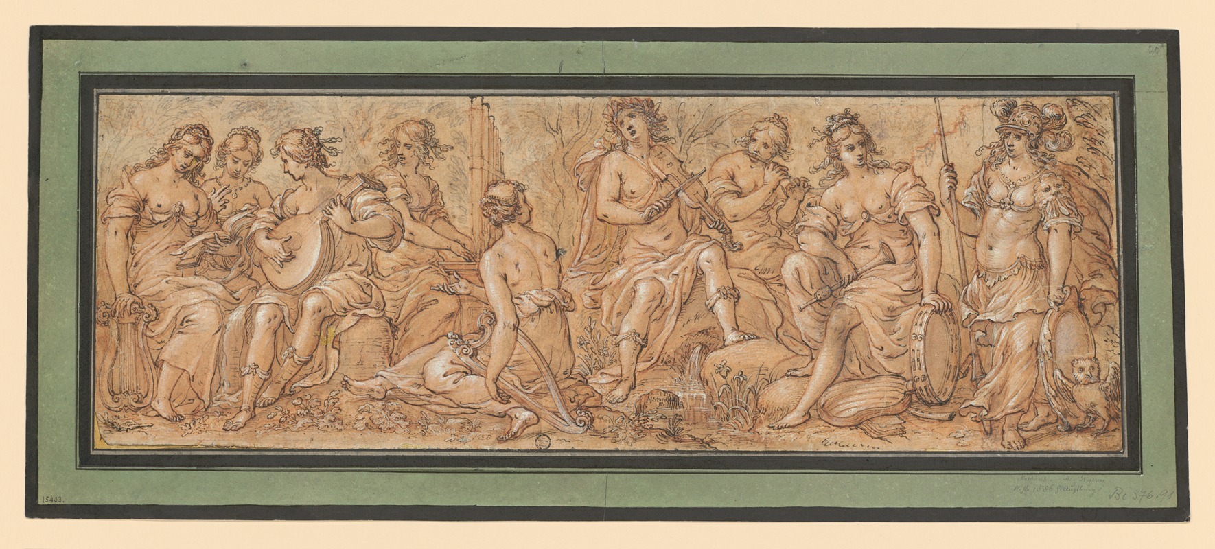 Mathias Strasser - Frieze with Apollo, Minerva and Muses