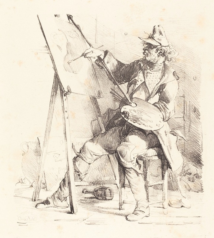 Nicolas Toussaint Charlet - The Sign Painter (Le Peintre d’Enseignes)