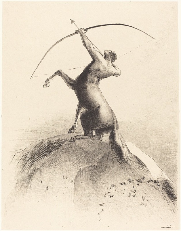 Odilon Redon - Centaur visant les Nues (Centaur aiming at the Clouds)