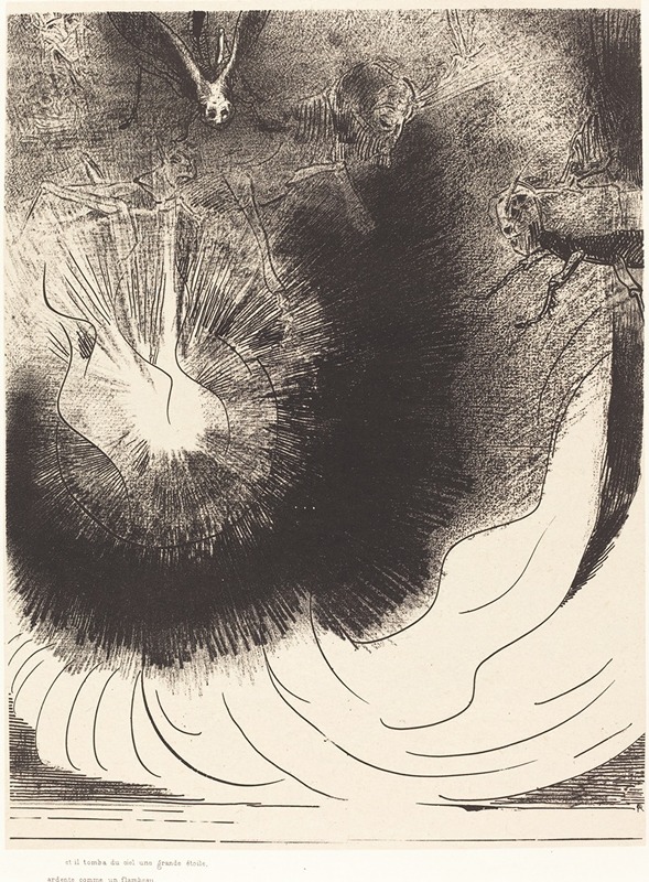 Odilon Redon - Et il tombe du ciel une grande etoile ardente (And there fell a great star from heaven burning as it were a lamp)