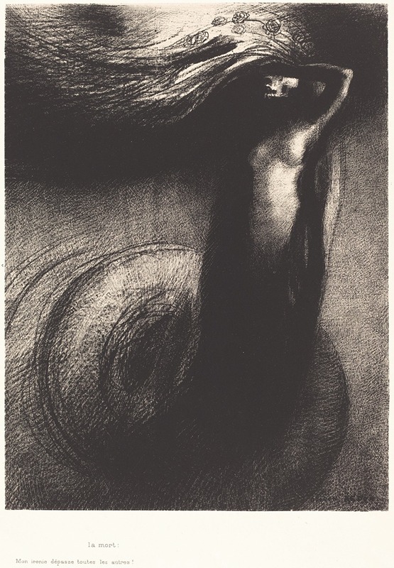 Odilon Redon - La Mort – Mon ironie depasse toutes les autres! (Death – My iron surpasses all others!)