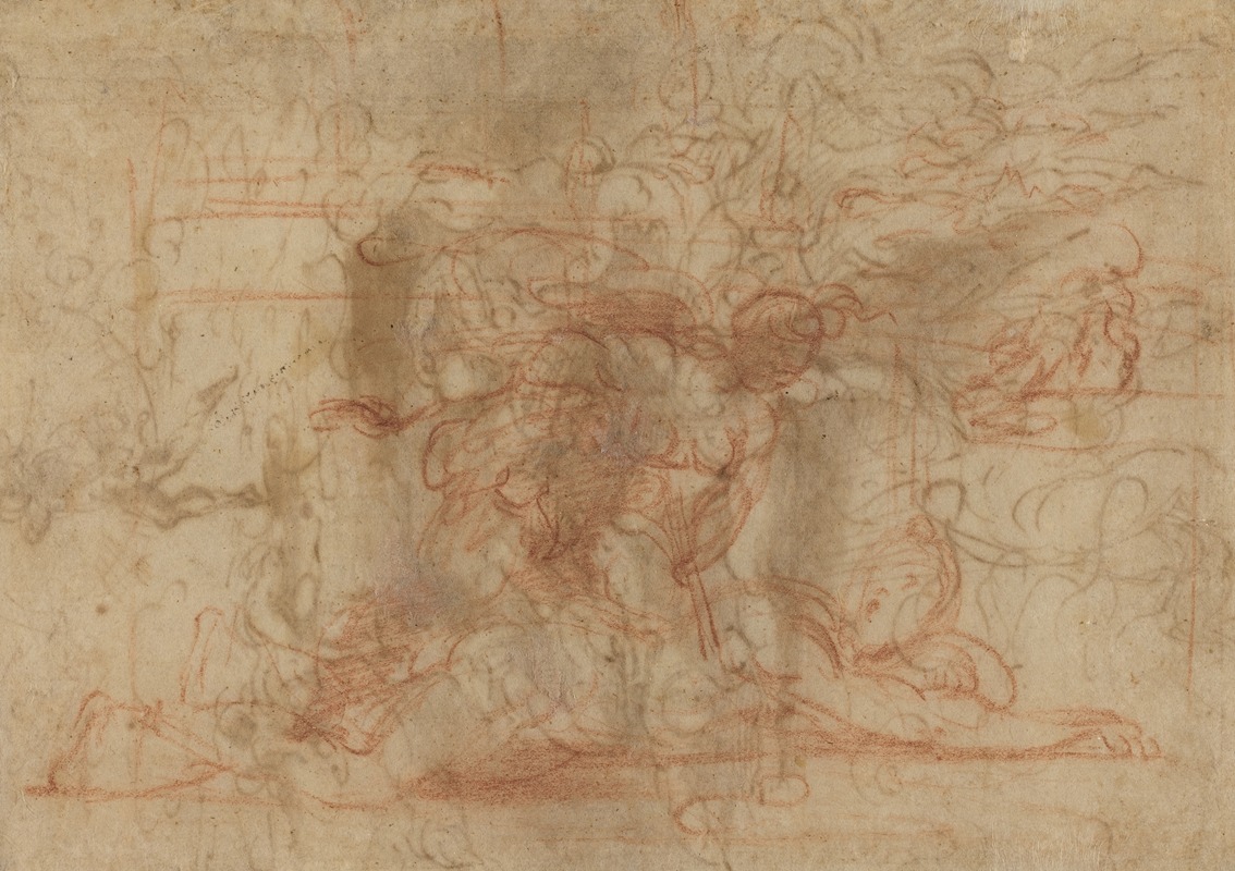 Parmigianino - Jael and Cisera (verso)