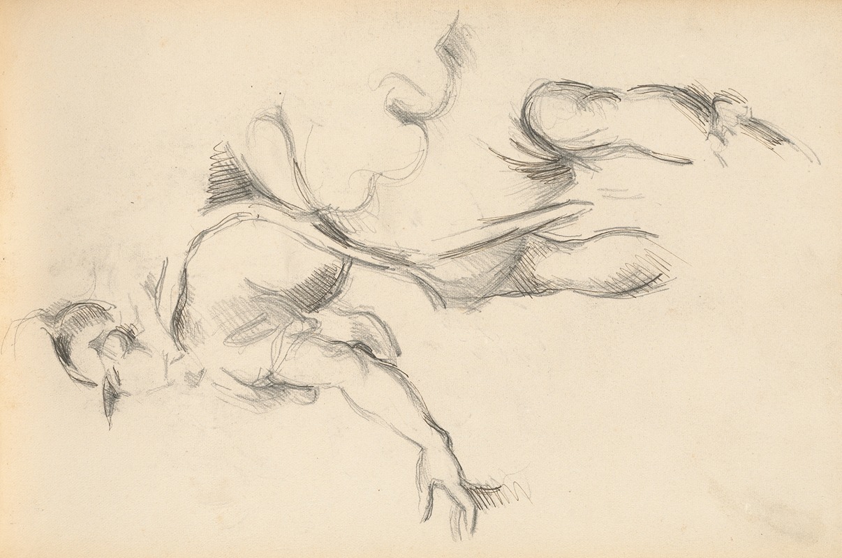 Paul Cézanne - Study of the Allegorical Figure France in Rubens’ ‘The Exchange of the Two Princesses’