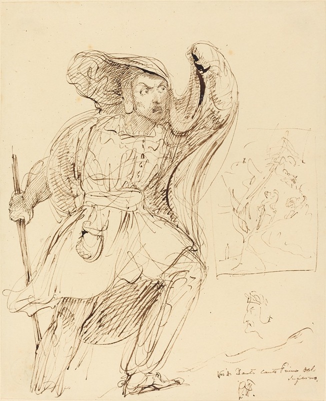 Sir George Hayter - Studies for a Scene from Dante’s ‘Inferno’