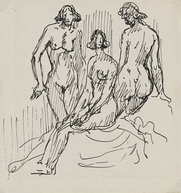 Arnold Peter Weisz-Kubínčan - Three female figures