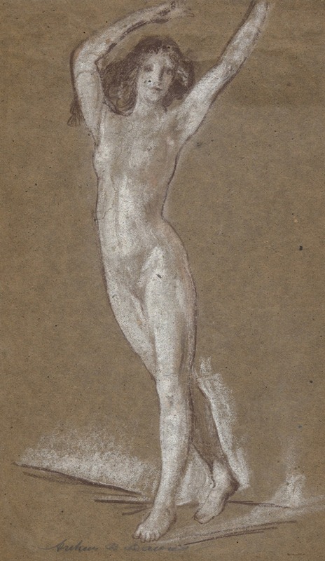 Arthur Bowen Davies - Standing Female Nude