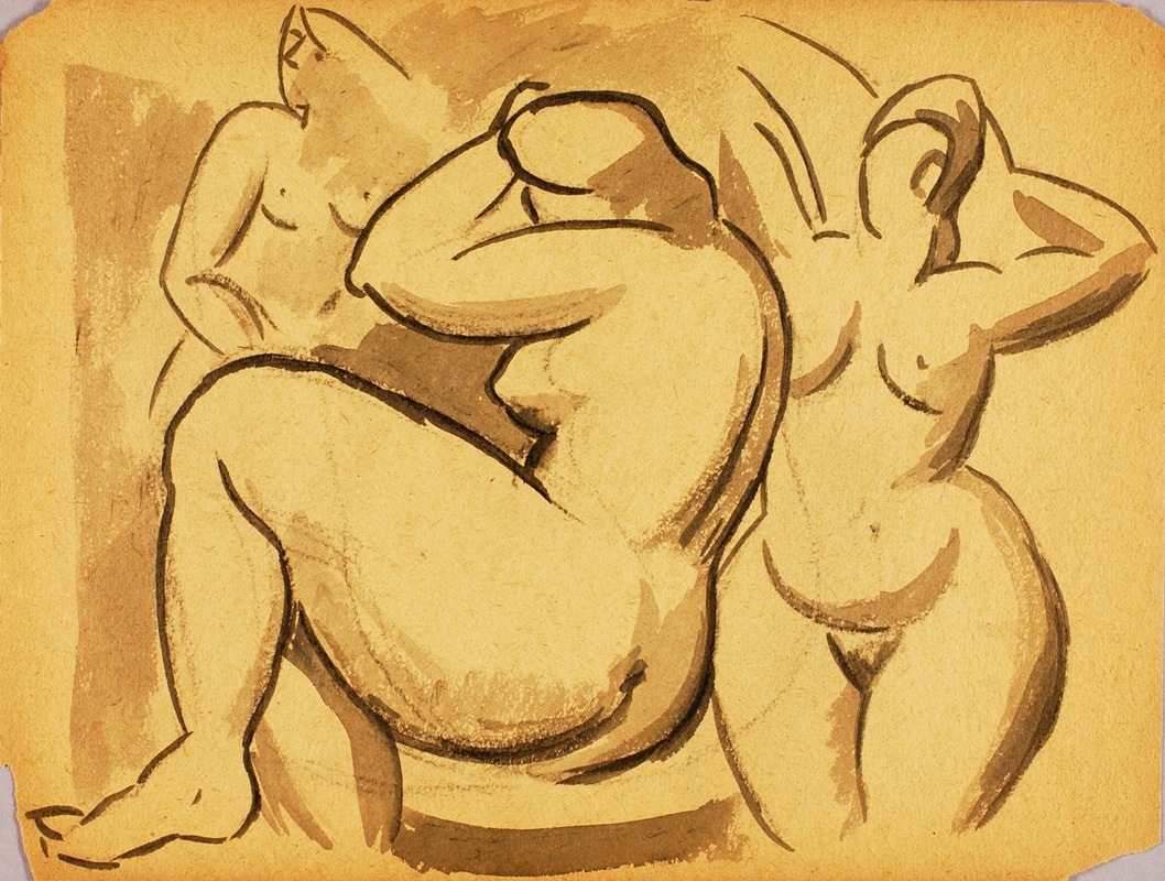 Carl Newman - Three Female Nudes