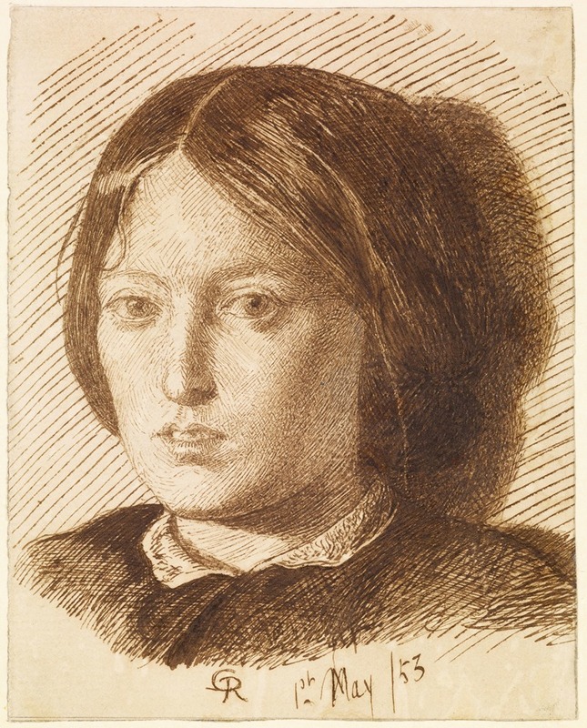 Dante Gabriel Rossetti - Portrait of Emma Madox Brown