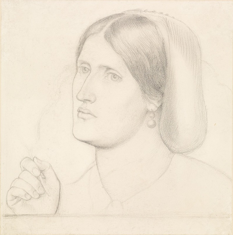 Dante Gabriel Rossetti - Regina Cordium – Study of Mrs Aldam Heaton