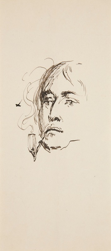 Jean-Baptiste Édouard Detaille - Head of a Man Smoking a Pipe