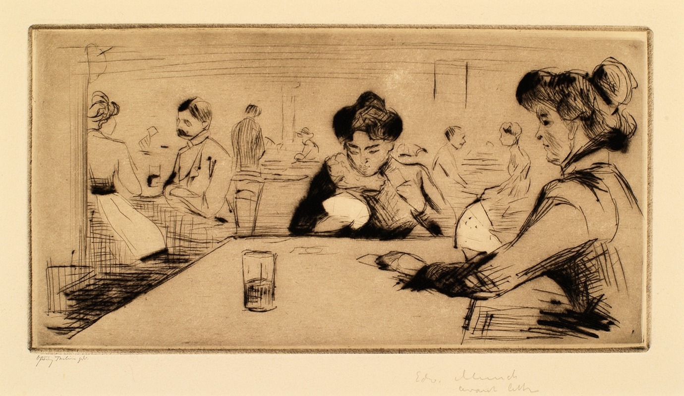 Edvard Munch - Hopfenblüte Female Card Player