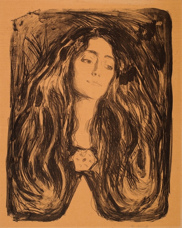 Edvard Munch - Madonna (The Brooch. Eva Mudocci)