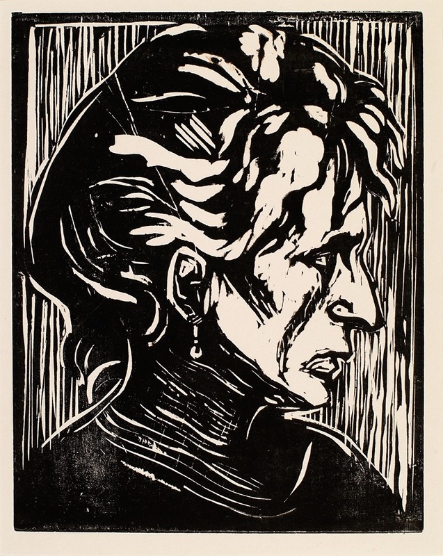 Edvard Munch - Portrait of an Elderly Lady (Study of a Head)