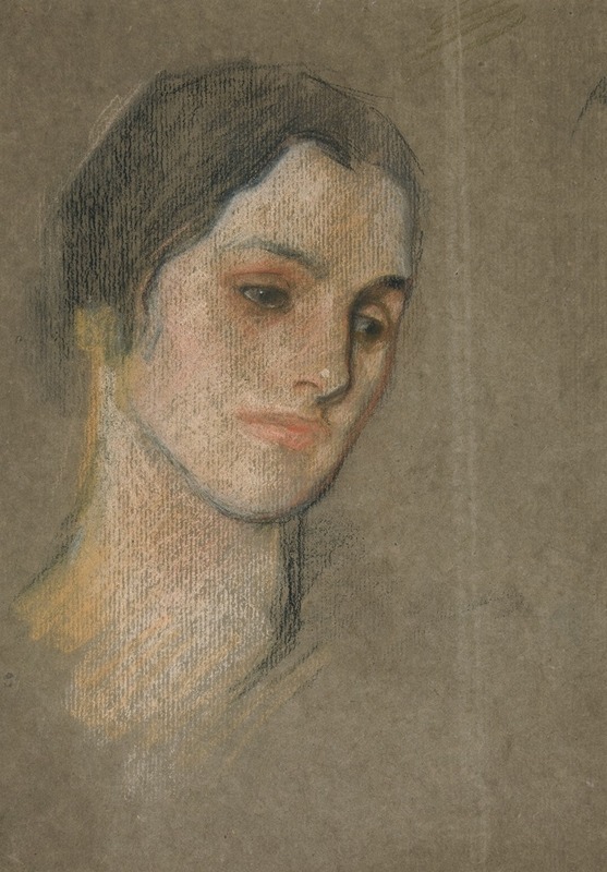 Edwin Austin Abbey - Portrait of an unidentified woman