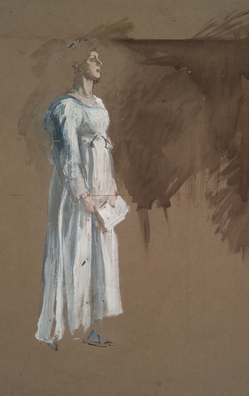Edwin Austin Abbey - A figure in classical dress