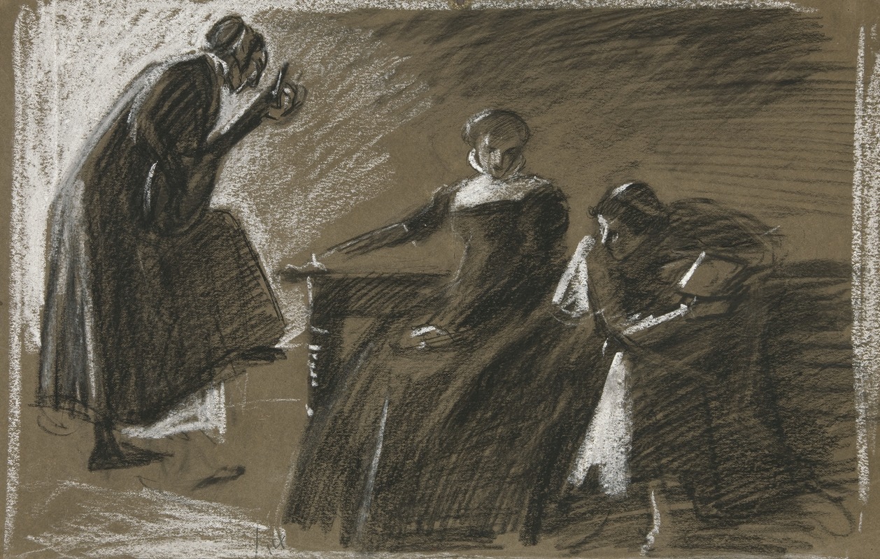Edwin Austin Abbey - Sketch for an unidentified Shakespeare play