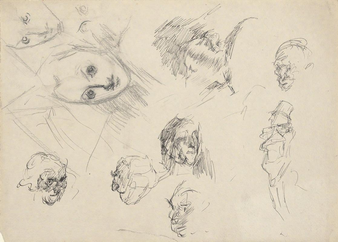 Edwin Austin Abbey - Studies of heads