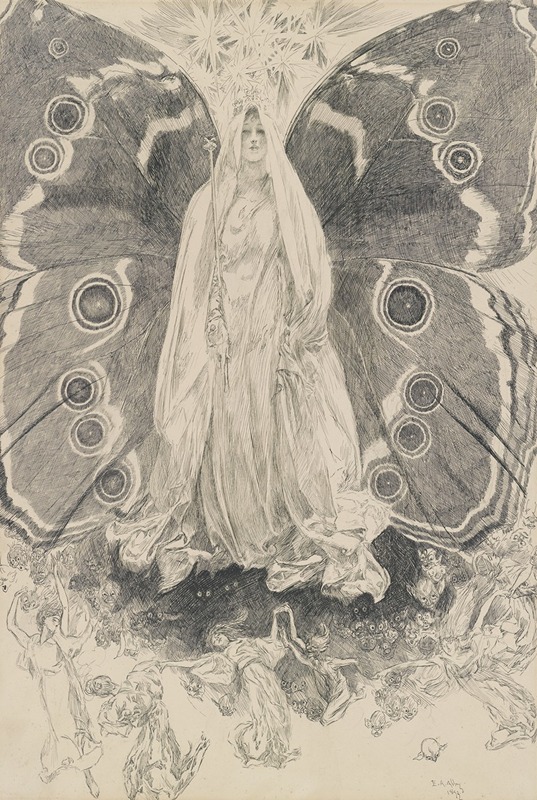 Edwin Austin Abbey - Titania, illustration for Act II, Scene ii, A Midsummer Night’s Dream