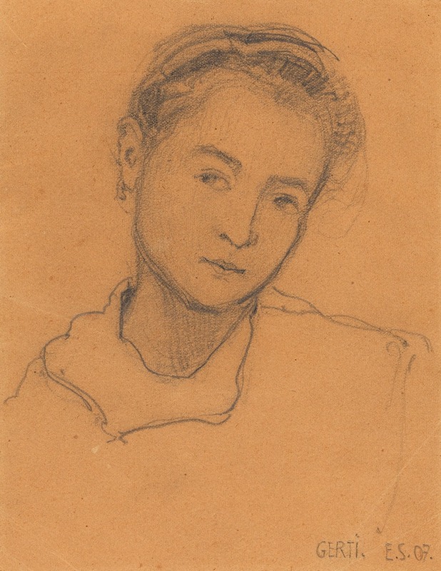 Egon Schiele - Gerti Schiele mit zwölf Jahren