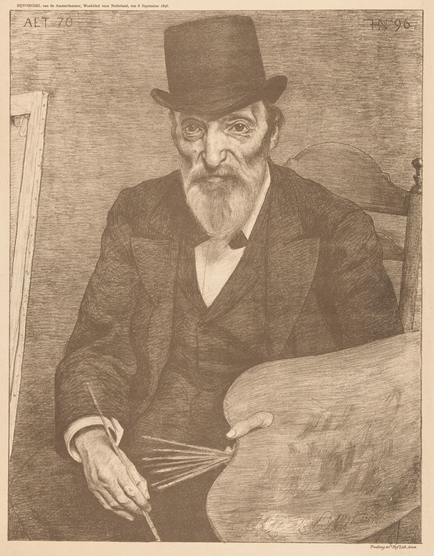 Ferdinand Hart Nibbrig - Portret van Hendrik Valkenburg