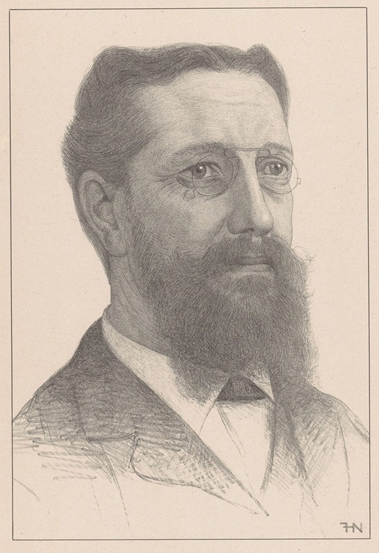 Ferdinand Hart Nibbrig - Portret van Max Wilhelm Carl Weber