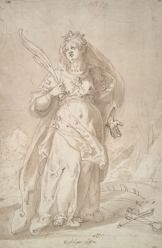 Filippo Bellini - Saint Catherine of Alexandria