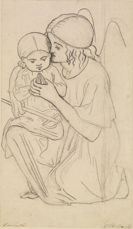 Ford Madox Brown - Our Ladye of Good Children – Angel Holding a Child