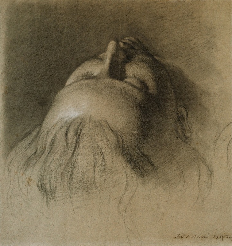 Ford Madox Brown - Parisina’s Sleep – Study for Head of Parisina