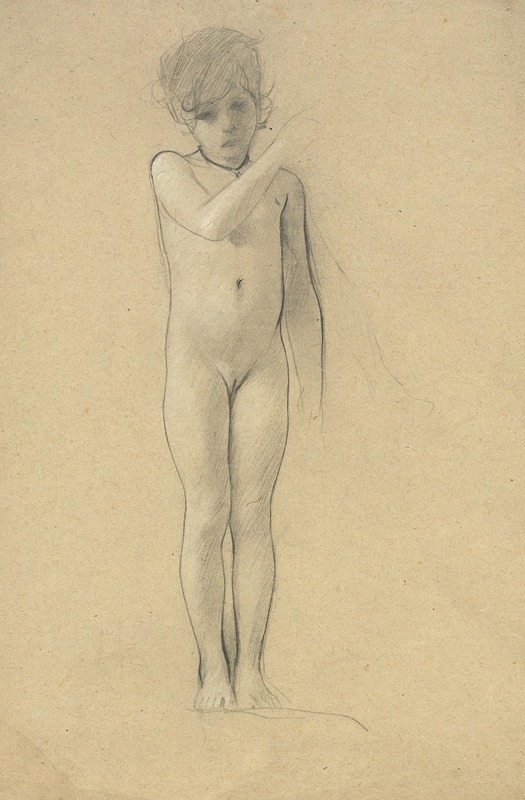Gustav Klimt - Akt eines kleinen Mädchens