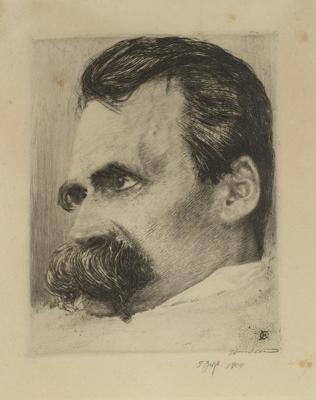 Hans Olde - Head Study of Friedrich Nietzsche