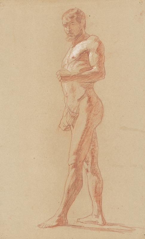 Jozef Hanula - Study of a standing male nude