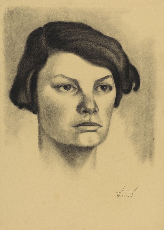Karl Wiener - weibliches Porträt VIII
