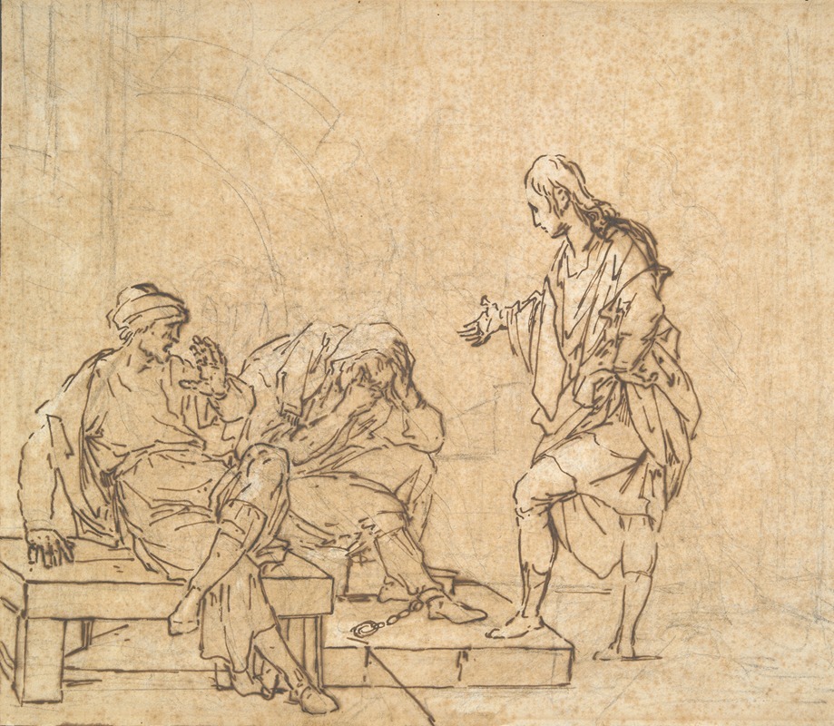 Michel-François Dandré-Bardon - Joseph and the Two Prisoners