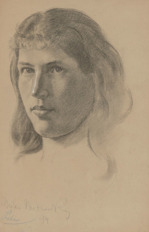 Milan Thomka Mitrovský - Study of Female Head
