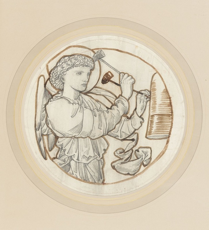 Sir Edward Coley Burne-Jones - Angel Playing on Bells