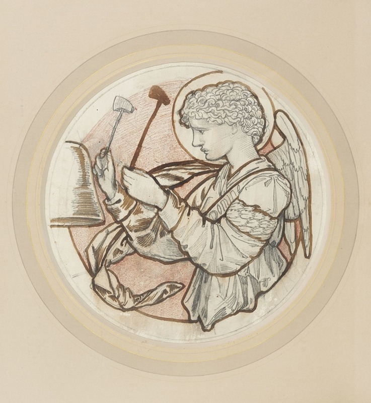 Sir Edward Coley Burne-Jones - Angel Playing on Bells II