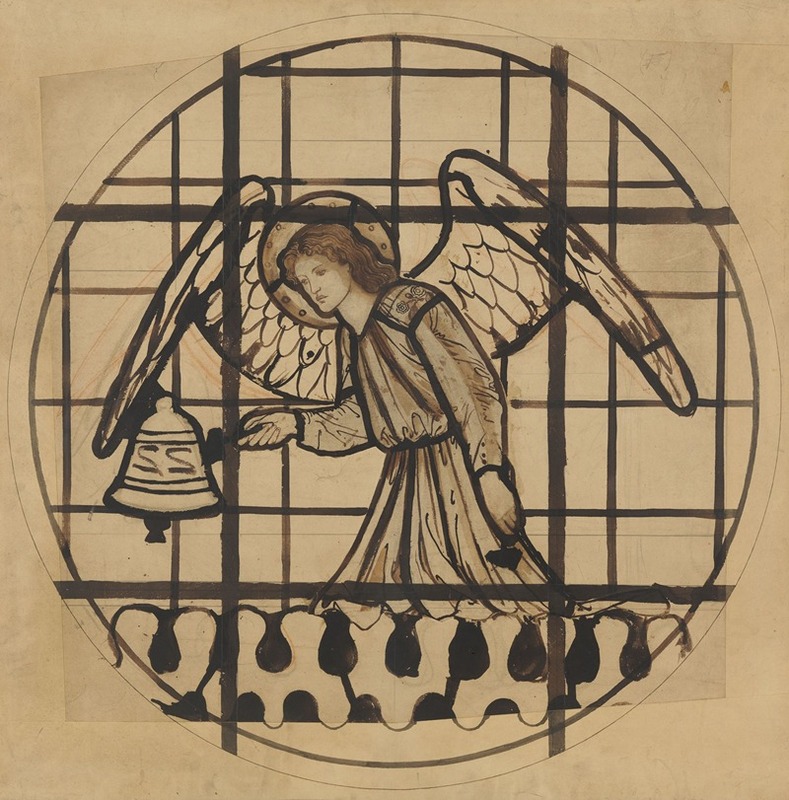 Sir Edward Coley Burne-Jones - Angel Playing on Bells