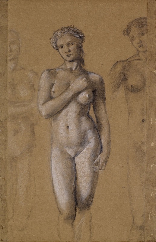 Sir Edward Coley Burne-Jones - Female Nude – Three Studies, possibly for Venus