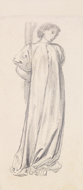 Sir Edward Coley Burne-Jones - St George Series – Study of the Princess for ‘The Princess chained to the Tree’
