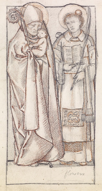 Sir Edward Coley Burne-Jones - St Nicholas and St Stephen