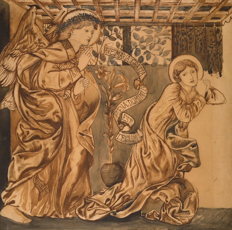 Sir Edward Coley Burne-Jones - The Annunciation