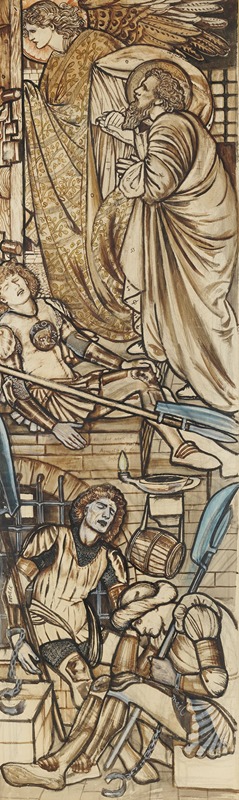Sir Edward Coley Burne-Jones - The Deliverance of St Peter from Prison