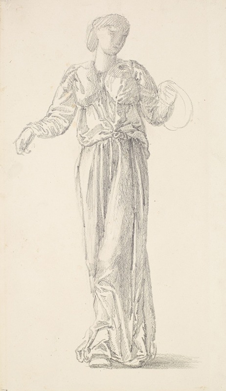 Sir Edward Coley Burne-Jones - The Garland Weavers – Drapery Study