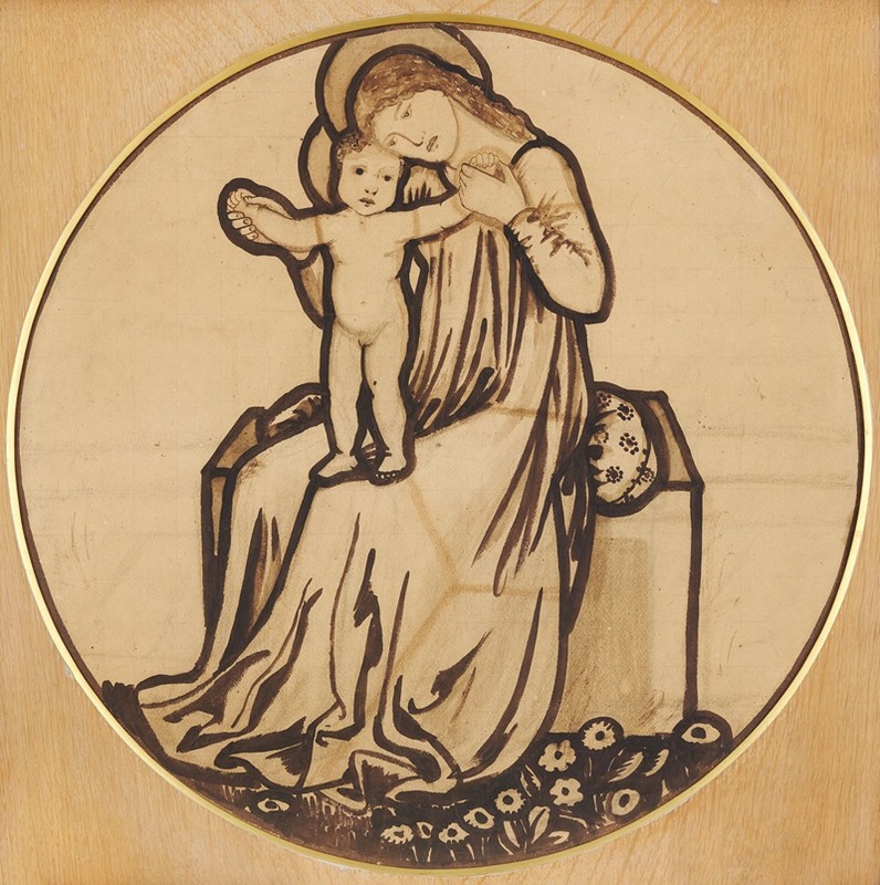 Sir Edward Coley Burne-Jones - Virgin and Child