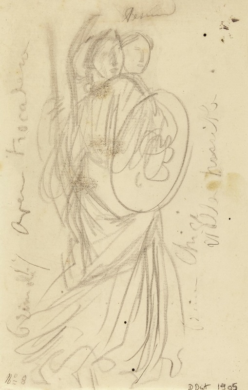 Albert Besnard - Deux femmes en armure avec un bouclier