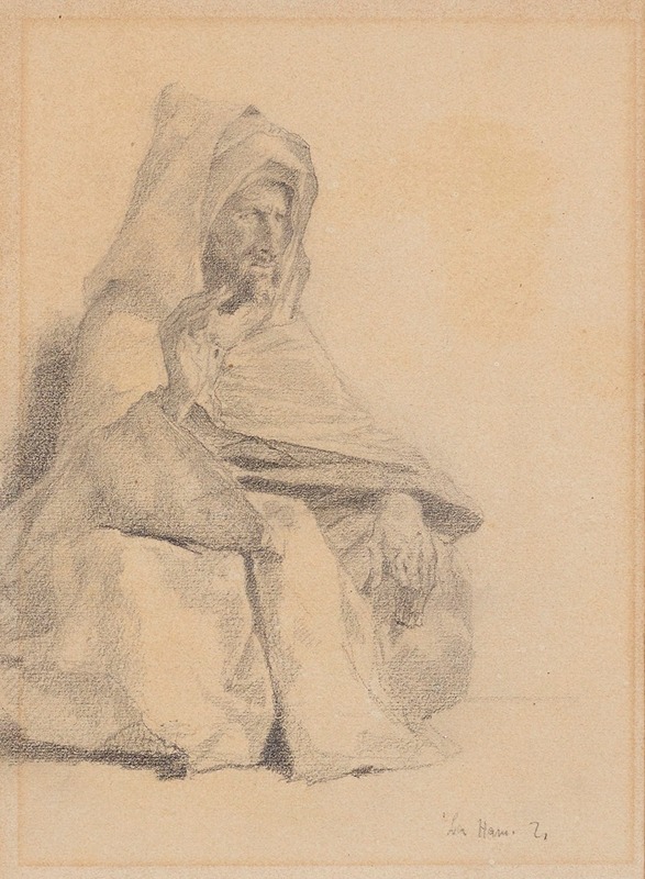 Fernand Cormon - Arabe assis