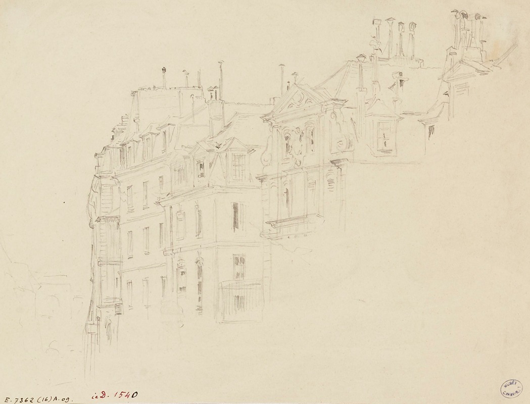 Frédéric Houbron - Façades d’immeubles parisiens du XVIIème siècle