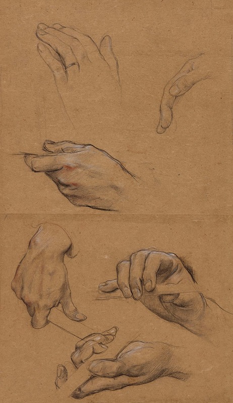 Luc-Olivier Merson - Etude de mains
